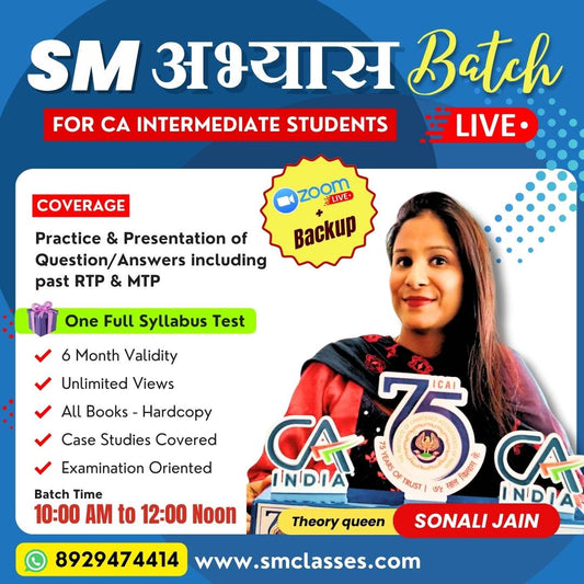 CA Inter Strategic Management Abyaas Batch (Question Practice) (Books + Access to Lectures) | By Sonali Ma’am