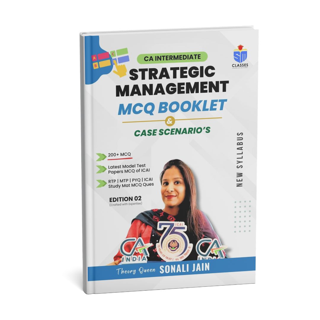 CA Inter Strategic Management Fast Track Safalta Batch (Books + Access to Lectures) By Sonali Ma’am